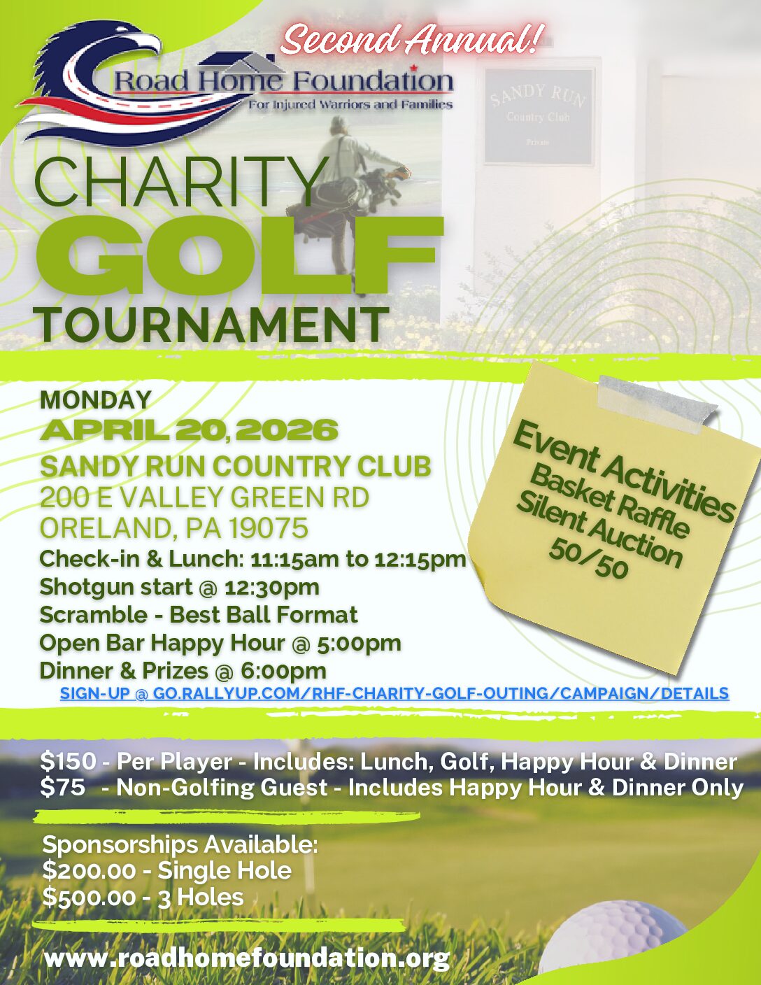 You are currently viewing 2nd Annual Road Home Foundation Charity Golf Tournament